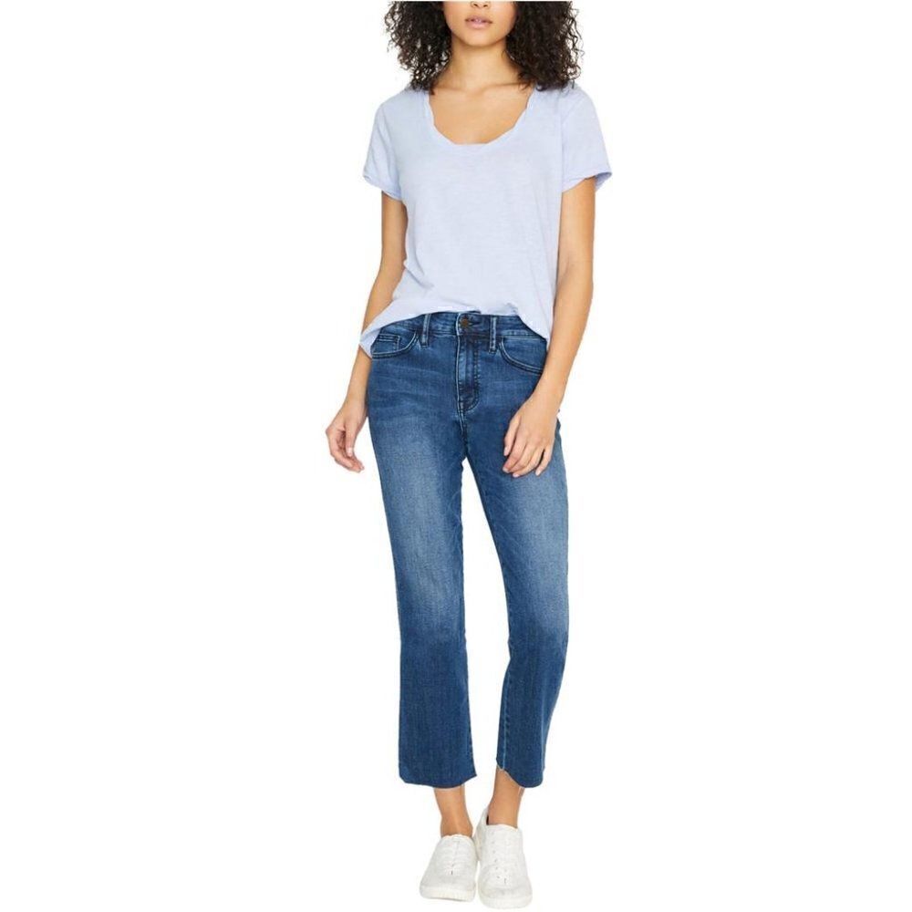 New Sanctuary Women US 29 Denim Blue Jeans Cropped Straight Medium Weight Casual